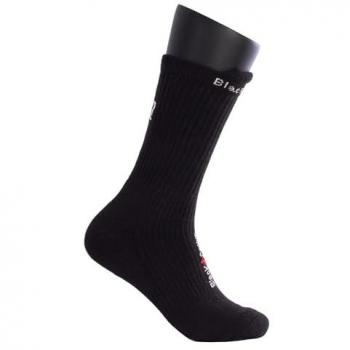 Calcetines Premium Altos Black Crown - 70% Poliéster, 28% Algodón, 2% Elastano - Color Negro con Corona Blanca - Máximo Confort - Tallas disponibles: 39-42