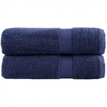 Toallas de baño SOLUND 2 piezas azul marino 100x150cm 600gsm