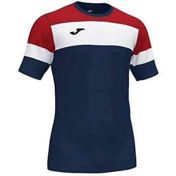 Joma Crew IV Camisetas Equip. M/C, Hombre, Marino-Rojo, XL