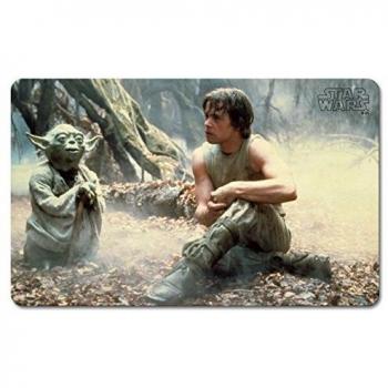Logoshirt – Mantel individual, diseño de Luke Skywalker y el maestro Yoda de Star Wars, diseño original con licencia oficial