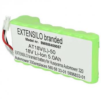 Extensilo Batería Reemplazo Husqvarna 5881464-01, 58068 33-03 para Robot Cortacésped 5000mAh 18V Li-Ion