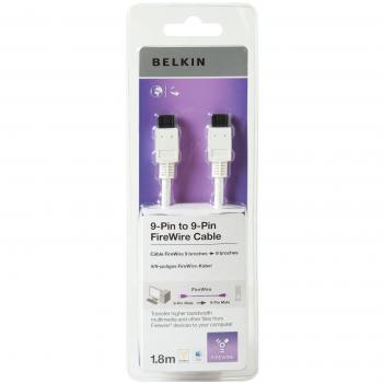 Belkin F3N405cp 1.8m 1.8m 9-p 9-p Blanco - Cable FireWire