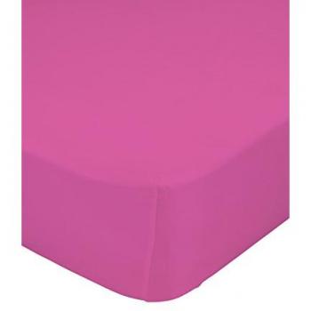 Sábana Bajera Básica HappyFriday Fucsia para Cama de 90 (90x200 cm)