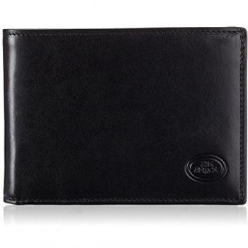 The Bridge Black Leather Wallet for Men, ONE SIZE