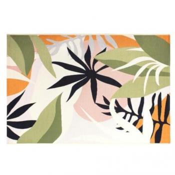 Alfombra Interior o Exterior Estampado Tropical 200 x 300 cm Multicolor Flavia