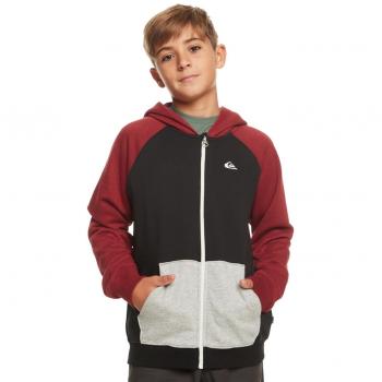 Quiksilver Easy Day Sudadera con Cremallera para Niño - Color Negro - Talla 12A
