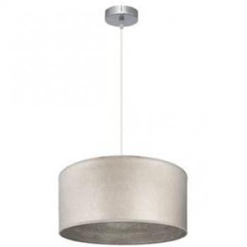 Colgante Tania 1xe27 Niquel/madera Gris Regx40x40 Cm - Diseño Moderno
