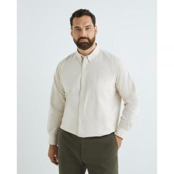Emidio Tucci - Camisa de hombre tallas grandes sport lisa natural stretch