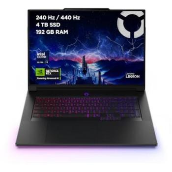 Portátil Gaming Lenovo Legion 9 18 WQUXGA, Intel Core Ultra 9-275HX, 192GB RAM, 4TB SSD, Nvidia GeForce RTX 5090 24GB, Windows 11 Pro,