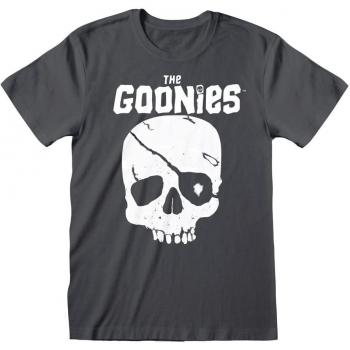 The Goonies Skull T-Shirt - Grey, Black, Charcoal - M - 100% Cotton, Jersey