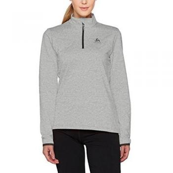 Odlo Sudadera Alagna para Mujer con Media Cremallera, Mujer, Suéter pulóver, 541851, Gris, Extra-Small