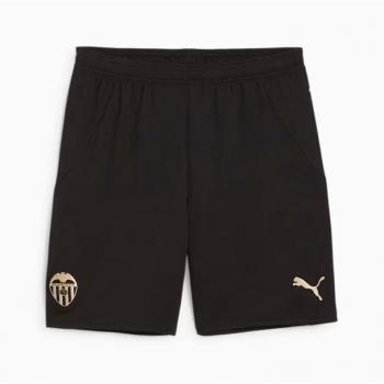 Valencia PUMA Home Shorts 2024-25 - Black - Male - Size: Medium Adults