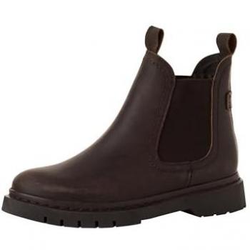 Botín de Mujer Tamaris 25829-43-300 Marrón Elegante de Cuero con Suela Perfilada - Talla 38