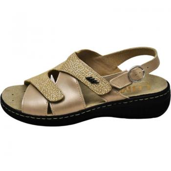 Zapatos Para Plantillas Lumel para mujer color beig Sandalias de Mujer LUMEL SANDALIA 8195-5256 GIANNUTRI-NAPPA BIO RECICLABLE PAR BEIGE-PIEDRA