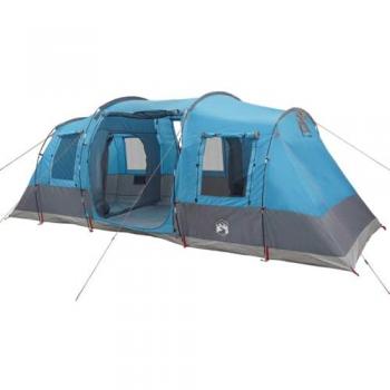 Tienda de campaña túnel impermeable azul para 4 personas