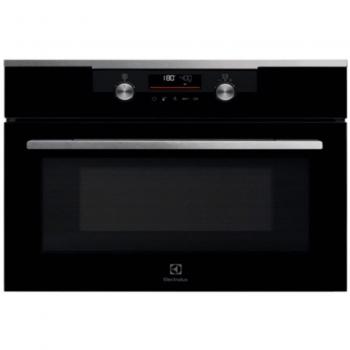 Electrolux CKM806CX Horno Microondas Compacto 45cm Negro, 14-23 Funciones, 43 Litros, Esmalte de Fácil Limpieza