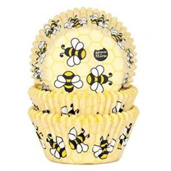 Set de Moldes para Hornear Cupcakes en Papel con Diseño de Abejas - 50 Piezas House of Marie