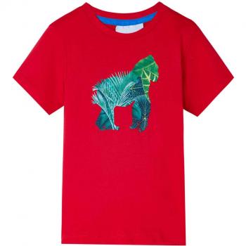 Camiseta infantil color rojo 92 vidaXL