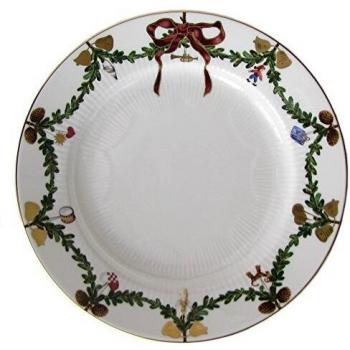 Royal Copenhagen 1017456 Star Fluted/Xmas Plato plano 22 cm, porcelana, multicolor