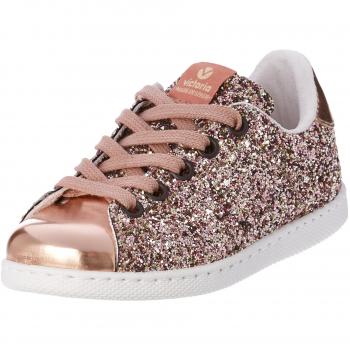 Victoria Women's Glitter Pink Basketball Trainers