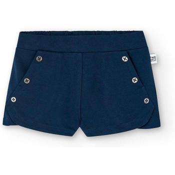 Short felpa elástica de niña con botones decorativos