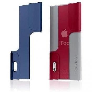 Belkin Acrílico Guardaespaldas Funda Hue para Nueva quinta generación del iPod Nano - Claro/Indigo/Guindilla