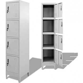 vidaXL Locker Cabinet with 4 Compartments