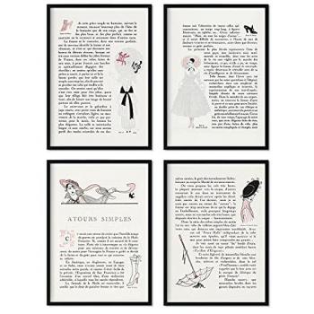 Set de láminas vintage Art Decó George Barbier - Pósters sin marco A3 para decoración de interiores
