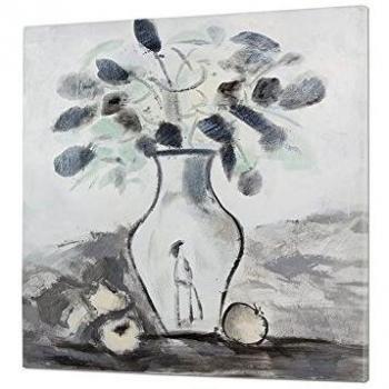 BigBuy Home S0105677 Cuadro Óleo, Flores, 80 X 4 X 80 cm
