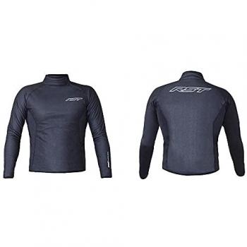 RST Chaqueta Thermal Wind Block Negra - Chaqueta cortavientos para moto, color negro, diseñada para ofrecer protección contra el viento y mantener la temperatura corporal