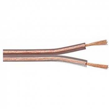 Cable de altavoz transparente CCA 2x2,5 mm² - 100 m