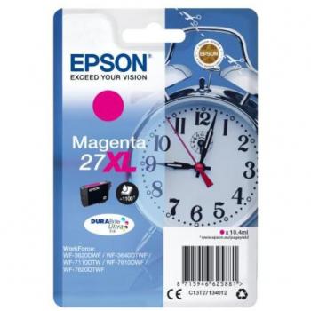 Epson 27XL DURABrite Ultra Magenta Original Ink Cartridge (C13T27134012) - High Capacity / Alarm Clock Design for WF-3620DWF, WF-3640DTWF, WF-7110