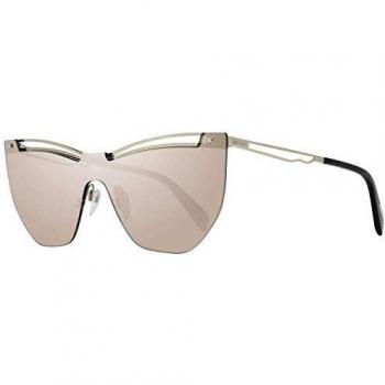 Just Cavalli Women's Yellow Gold Mono Lens Mirrored Sunglasses - Size: ONE SIZE
