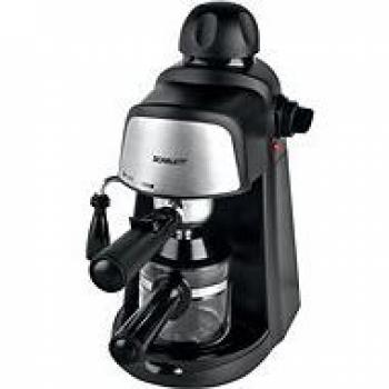 Scarlett SC-037 Independiente Semi-automática Máquina espresso 4tazas Negro, Acero inoxidable - Cafetera