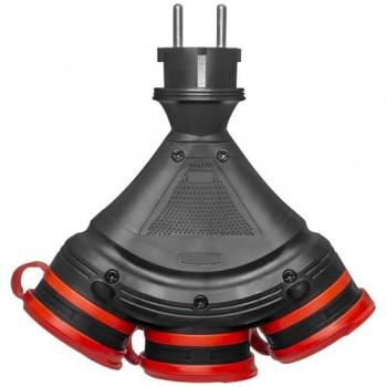 Raspador de Agua de 45 cm con Mango para Suelos y Conector Triple IP54 16A