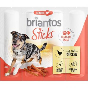 Briantos Sticks - Deliciosos palitos de pollo para perros (100 g)