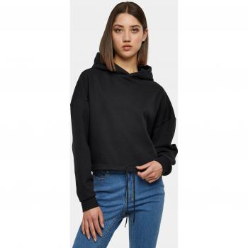 Sudadera Crop Oversized con Capucha para Mujer Negra XL Urban Classics