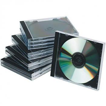 Q Connect Cd Jewel Case - Black/Clear