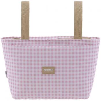 Bolso Organizador Vichy Rosa 13X38X20 cm