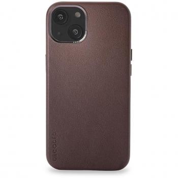 Funda de Cuero Decoded para iPhone 13 con MagSafe - Color Marrón Chocolate