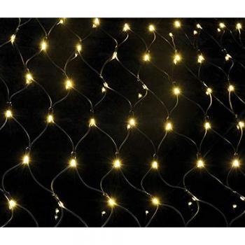 Connectable 1.2m Warm White LED Outdoor Net Lights - 144 LEDs