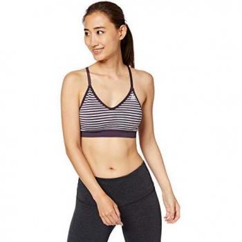 Odlo Sports Bra Padded Seamless Soft Sujetador, Mujer, Plum Grey Melange, XS