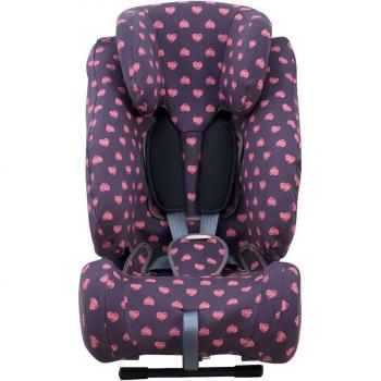 Funda para Silla de Coche Klippan Century Jyoko de Algodón con Refuerzo Técnico y Diseño Fluor Heart