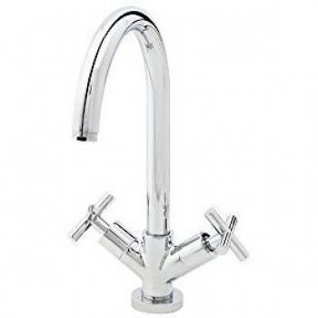 Galindo Matrix 8231300 grifo de cocina bimando plata cromado