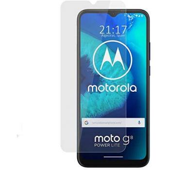 Protector Cristal Templado Resistente a Arañazos y Burbujas de Aire para Motorola Moto G8 Power Lite