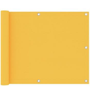 vidaXL Toldo para balcón tela oxford amarillo 75x300 cm