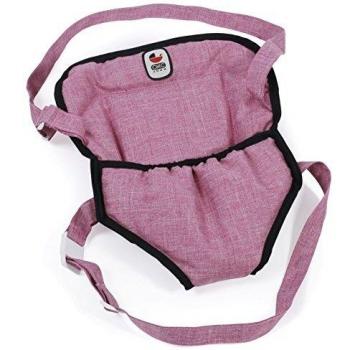 Portabebés Ajustable para Muñecas Bayer Chic 2000, Jeans Rosa