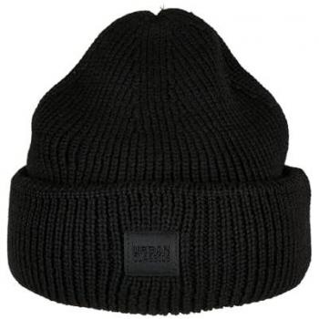 Urban Classics Unisex Black Knitted Wool Beanie Hat