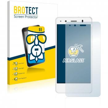 BROTECT Protector Pantalla Cristal Híbrido Compatible con BQ Aquaris A4.5 Protector Vidrio - [Dureza 9H, Anti-arañazos]