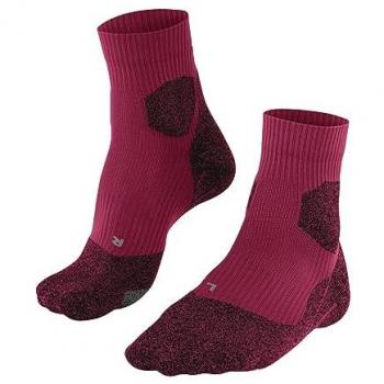 Falke RU Trail Grip Running Socks Women - berry, Functional Yarn, Anti-Blister, 1 Pair, Red (Rose 8564), Size 4-5